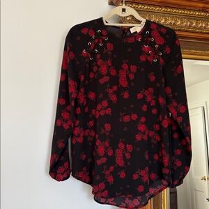 MICHAEL KORS FLORAL BLOUSE